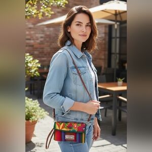 Guatemalan Multicolor Embroidered Clutch